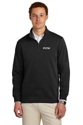 Brooks Brothers Double-Knit Full-Zip With Custom Embroidery