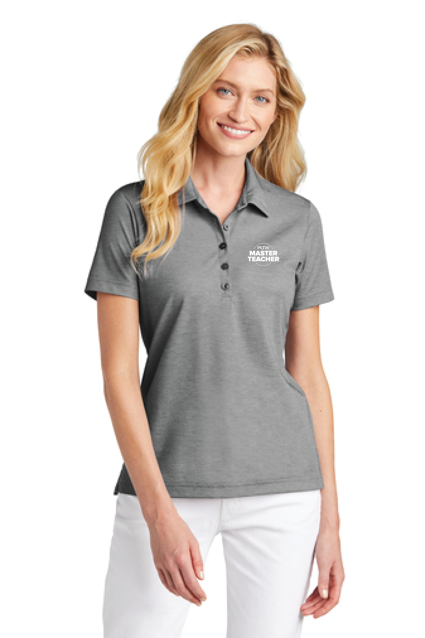 43379 Master Teacher TravisMathew Ladies Oceanside Heather Polo