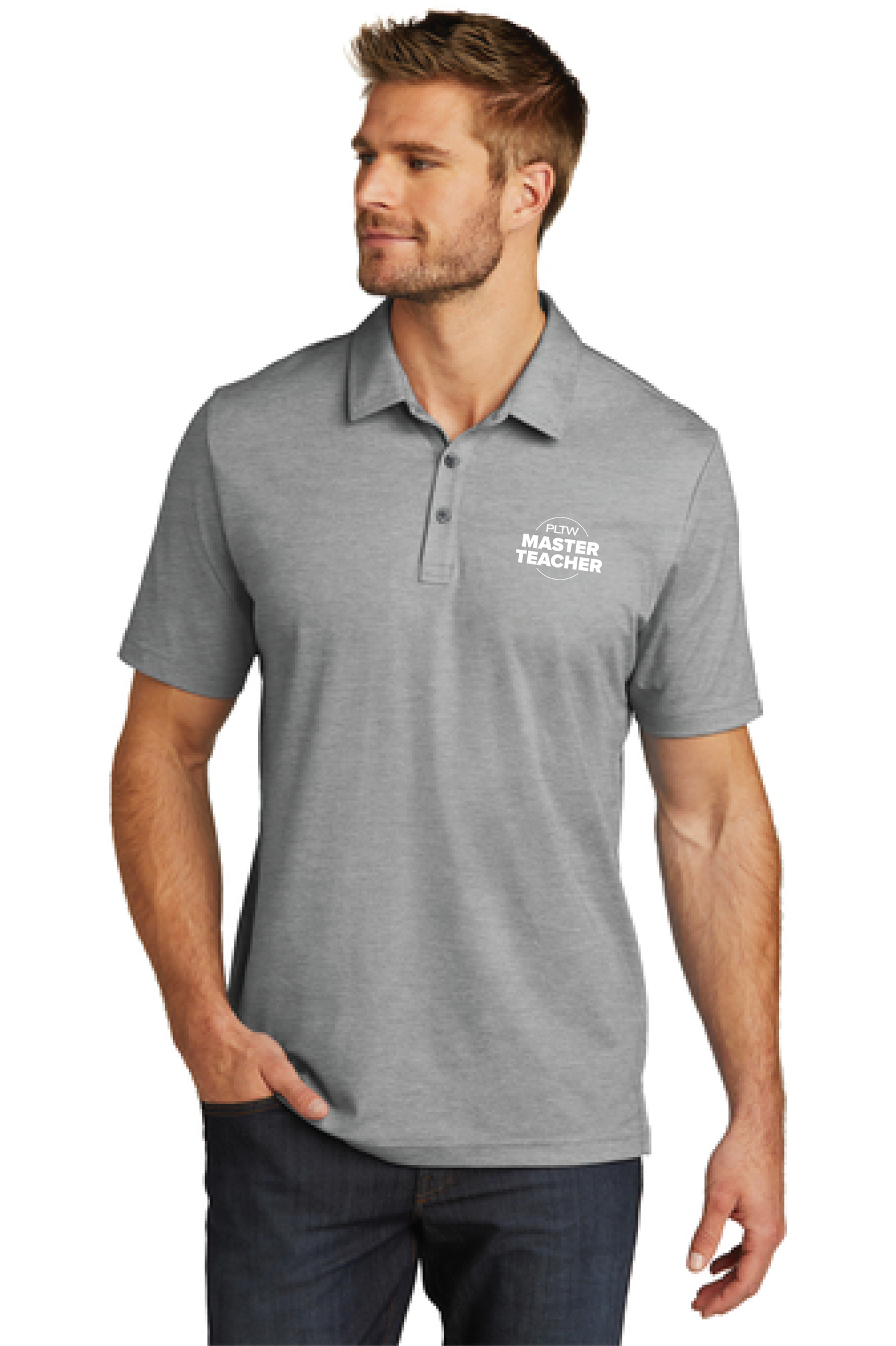 43379 Master Teacher TravisMathew Oceanside Heather Polo