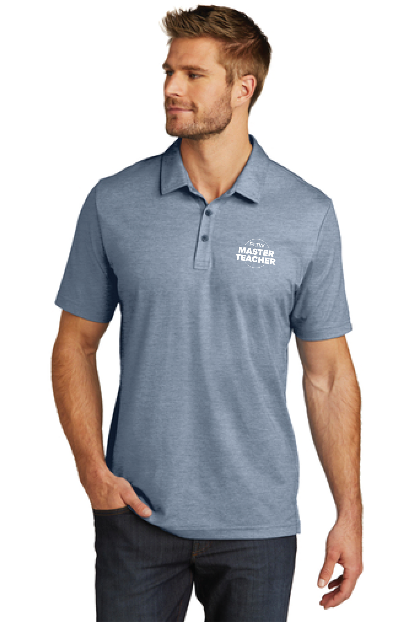 43379 Master Teacher TravisMathew Oceanside Heather Polo