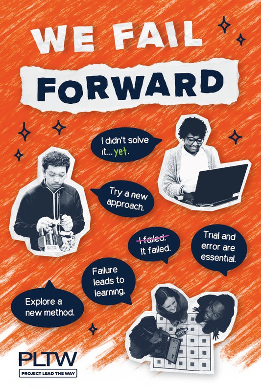 24x36 PLTW We Fail Forward Poster