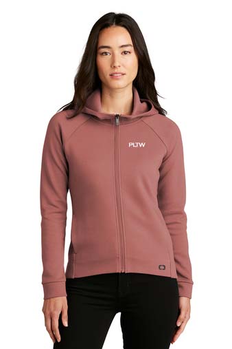 Ladies full outlet zip hoodie