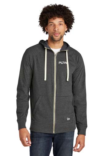 New Era Sueded Cotton Blend Full Zip Hoodie