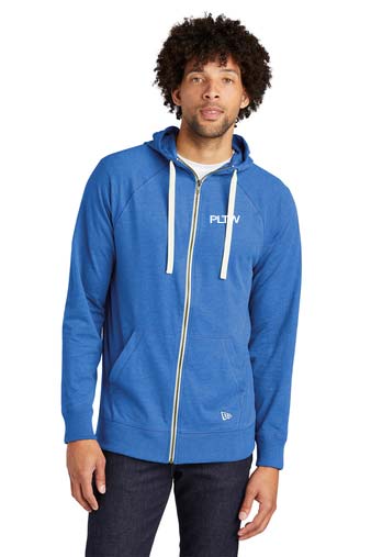 New Era Sueded Cotton Blend Full Zip Hoodie