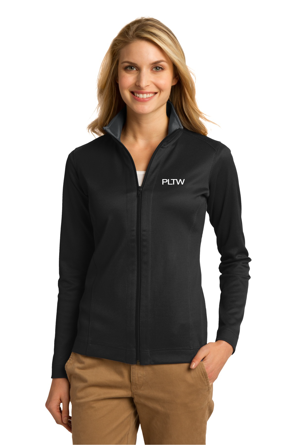 Ladies Vertical Texture Full-Zip Jacket – shopPLTW